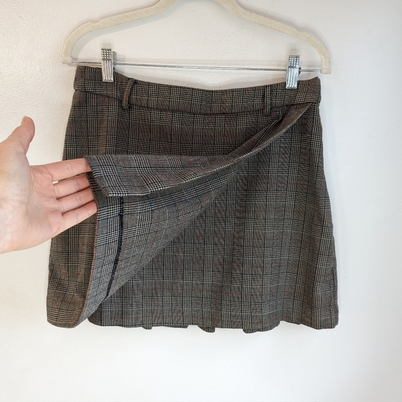 Forever 21 X Disney Plaid Faux Wrap Pleated Mini Skirt - Picture 3 of 9